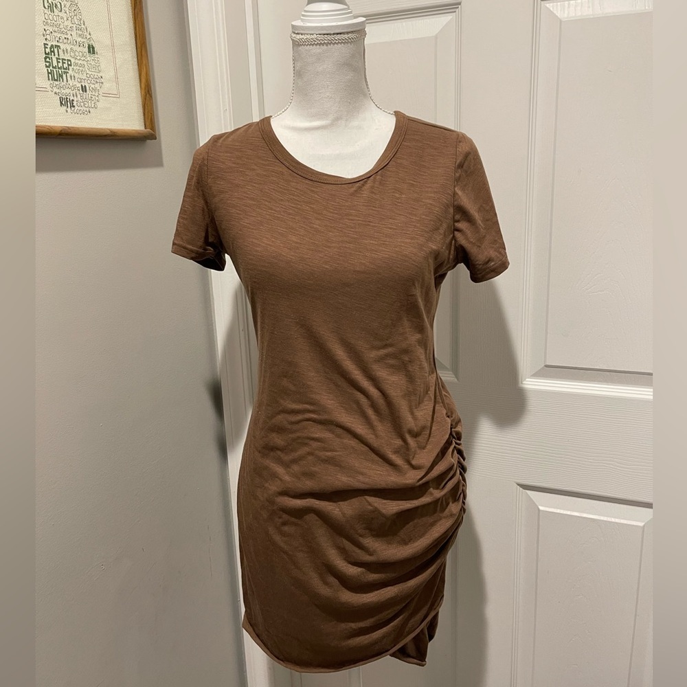La Miel side ruched dress